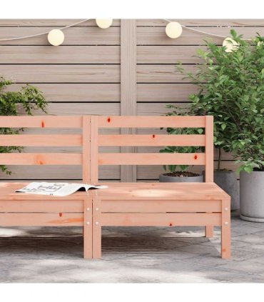 vidaXL Garden Sofa | Natural Wood | Solid Douglas Fir wood | Single | Modular — Colour: natural douglas, Model: middle sofa