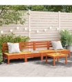 vidaXL Garden Sofa | Set of 4 | Wax brown | Solid pine wood | Standard | Modular — Model: middle sofa