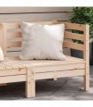 vidaXL Garden Sofa | Natural Pine | Solid Pine Wood | Modular | Garden Sofa — Model: corner sofa