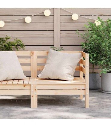 vidaXL Garden Sofa | Natural Pine | Solid Pine Wood | Modular | Garden Sofa — Model: corner sofa