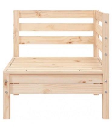 vidaXL Garden Sofa | Natural Pine | Solid Pine Wood | Modular | Garden Sofa — Model: corner sofa