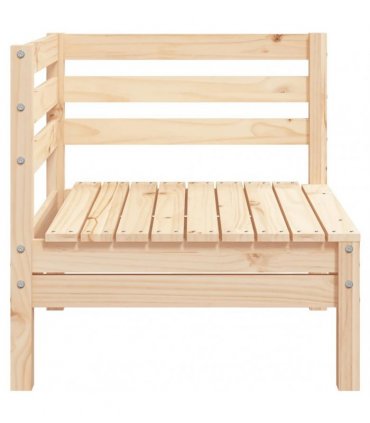 vidaXL Garden Sofa | Natural Pine | Solid Pine Wood | Modular | Garden Sofa — Model: corner sofa