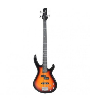 vidaXL Electric Bass Guitar for Beginner with Bag Brown and Black 4/4 46"