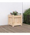 vidaXL Garden Planter 31x31x31 cm Solid Wood Pine — Colour: natural pine