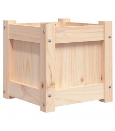 vidaXL Garden Planter 31x31x31 cm Solid Wood Pine — Colour: natural pine