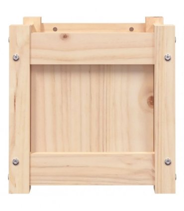 vidaXL Garden Planter 31x31x31 cm Solid Wood Pine — Colour: natural pine