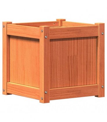 vidaXL Garden Planters 2 pcs Wax Brown Solid Wood Pine — Colour: brown pine — V0672045354