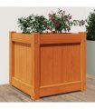 vidaXL Garden Planter Wax Brown 40x40x40 cm Solid Wood Pine — Colour: brown pine