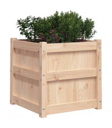 vidaXL Garden Planters 2 pcs Solid Wood Pine — Colour: natural pine — V0672045367