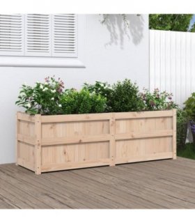 vidaXL Garden Planter 150x50x50 cm Solid Wood Pine — Colour: natural pine