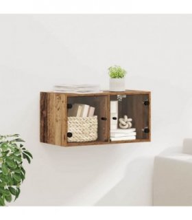vidaXL Wall Cabinet Old Wood 68 x 37 x 35 cm Engineered Wood