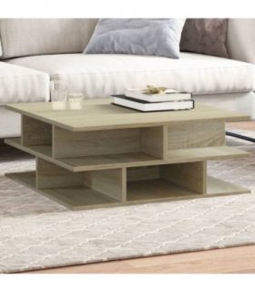 vidaXL Coffee Table Sonoma Oak 70x70x29 cm Engineered Wood