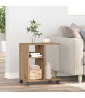 vidaXL Side Table Artisan oak 50 x 30 x 55 cm Engineered Wood