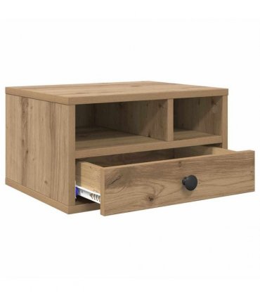 vidaXL Printer Stand Artisan Oak 40 x 32 x 24 cm Engineered Wood