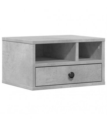 vidaXL Printer Stand Concrete Grey 40x32x22,5 cm Engineered Wood