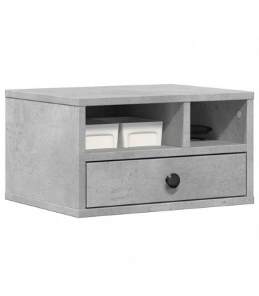 vidaXL Printer Stand Concrete Grey 40x32x22,5 cm Engineered Wood