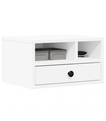 vidaXL Printer Stand White 40x32x22,5 cm Engineered Wood