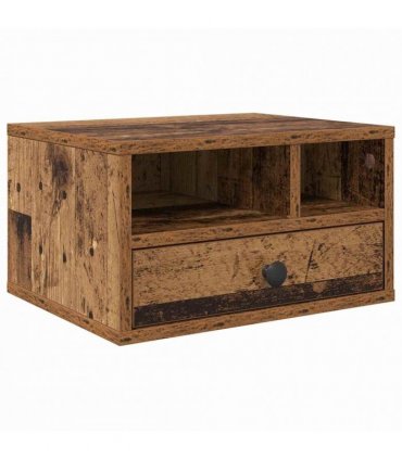 vidaXL Printer Stand Old Wood 40 x 32 x 24 cm Engineered Wood