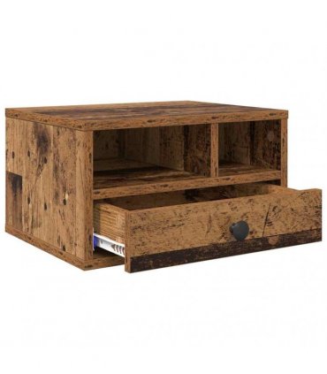vidaXL Printer Stand Old Wood 40 x 32 x 24 cm Engineered Wood