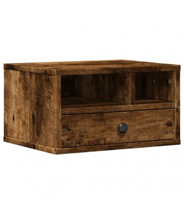 vidaXL Printer Stand Smoked Oak 40x32x22,5 cm Engineered Wood