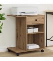 vidaXL Printer Stand Artisian Oak 60 x 40 x 68.5 cm Engineered Wood — Colour: Artisan oak