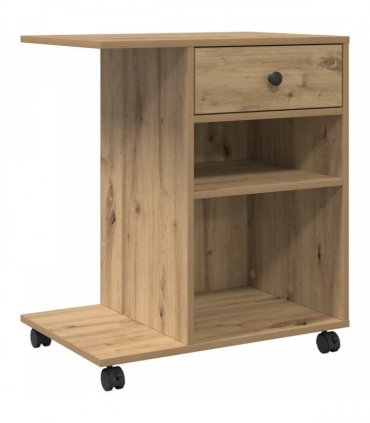 vidaXL Printer Stand Artisian Oak 60 x 40 x 68.5 cm Engineered Wood — Colour: Artisan oak
