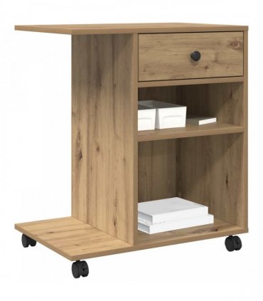 vidaXL Printer Stand Artisian Oak 60 x 40 x 68.5 cm Engineered Wood — Colour: Artisan oak
