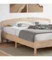 vidaXL Headboard 180 cm Solid Wood Pine — Colour: natural