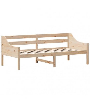 vidaXL Day Bed without Mattress 80x200 cm Solid Wood Pine — Colour: natural, Size: 80 x 200 cm — V0672046604