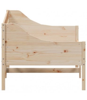 vidaXL Day Bed without Mattress 80x200 cm Solid Wood Pine — Colour: natural, Size: 80 x 200 cm — V0672046604