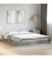 vidaXL Bed Frame without Mattress Concrete Grey 160x200 cm — Size: 160 x 200 cm — V0672046632