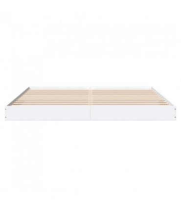 vidaXL Bed Frame without Mattress White 180x200 cm Engineered Wood — Size: 180 x 200 cm