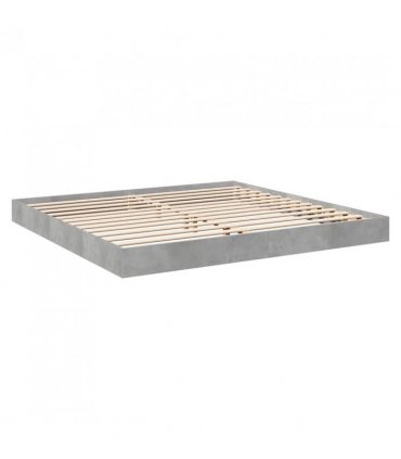 vidaXL Bed Frame without Mattress Concrete Grey 180x200 cm — Size: 180 x 200 cm