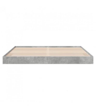 vidaXL Bed Frame without Mattress Concrete Grey 180x200 cm — Size: 180 x 200 cm