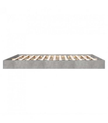 vidaXL Bed Frame without Mattress Concrete Grey 180x200 cm — Size: 180 x 200 cm