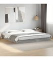 vidaXL Bed Frame without Mattress Grey Sonoma 180x200 cm Engineered Wood — Size: 180 x 200 cm