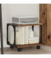 vidaXL Printer Stand Old Wood 41 x 28 x 33.5 cm Engineered Wood