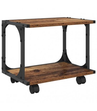 vidaXL Printer Stand Old Wood 41 x 28 x 33.5 cm Engineered Wood