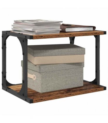 vidaXL Printer Stand Old Wood 41 x 28 x 33.5 cm Engineered Wood
