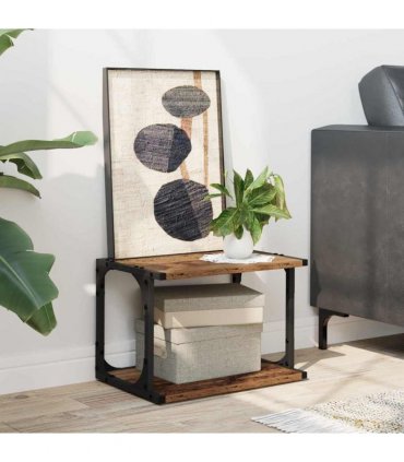 vidaXL Printer Stand Old Wood 41 x 28 x 33.5 cm Engineered Wood
