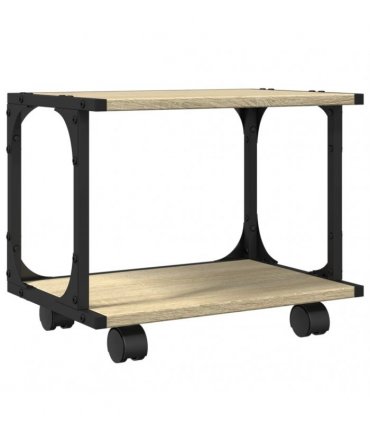 vidaXL Printer Stand 2-Tier Sonoma Oak 41x28x33.5 cm Engineered Wood