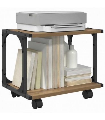 vidaXL Printer Stand Artisan Oak 41 x 28 x 33.5 cm Engineered Wood