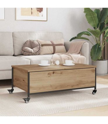vidaXL Coffee Table Artisan Oak 91 x 55 x 32 cm Engineered Wood
