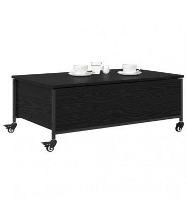 vidaXL Coffee Table Black Oak 91 x 55 x 32 cm Engineered Wood