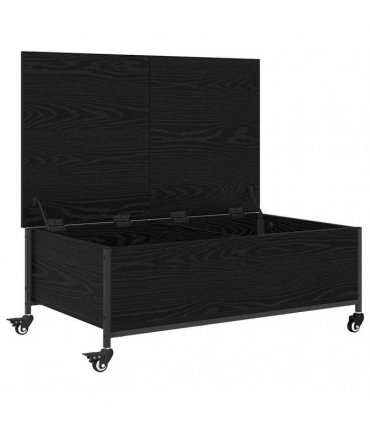 vidaXL Coffee Table Black Oak 91 x 55 x 32 cm Engineered Wood