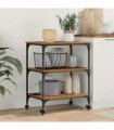 vidaXL Kitchen Trolley Old Wood 60 x 41 x 76 cm Engineered Wood