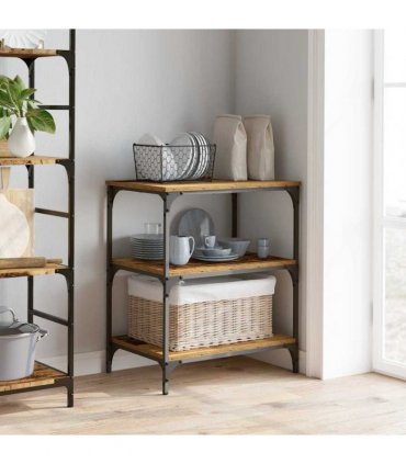vidaXL Kitchen Trolley Old Wood 60 x 41 x 76 cm Engineered Wood