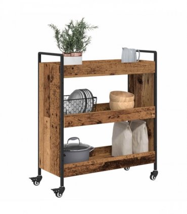 vidaXL Kitchen Trolley Old Wood 70 x 30 x 82 cm Engineered Wood