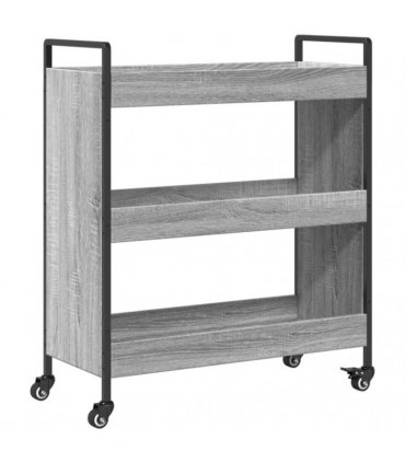 vidaXL Kitchen Trolley Grey Sonoma 70x30x82 cm Engineered Wood
