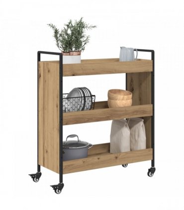 vidaXL Kitchen Trolley Artisan Oak 70 x 30 x 82 cm Engineered Wood